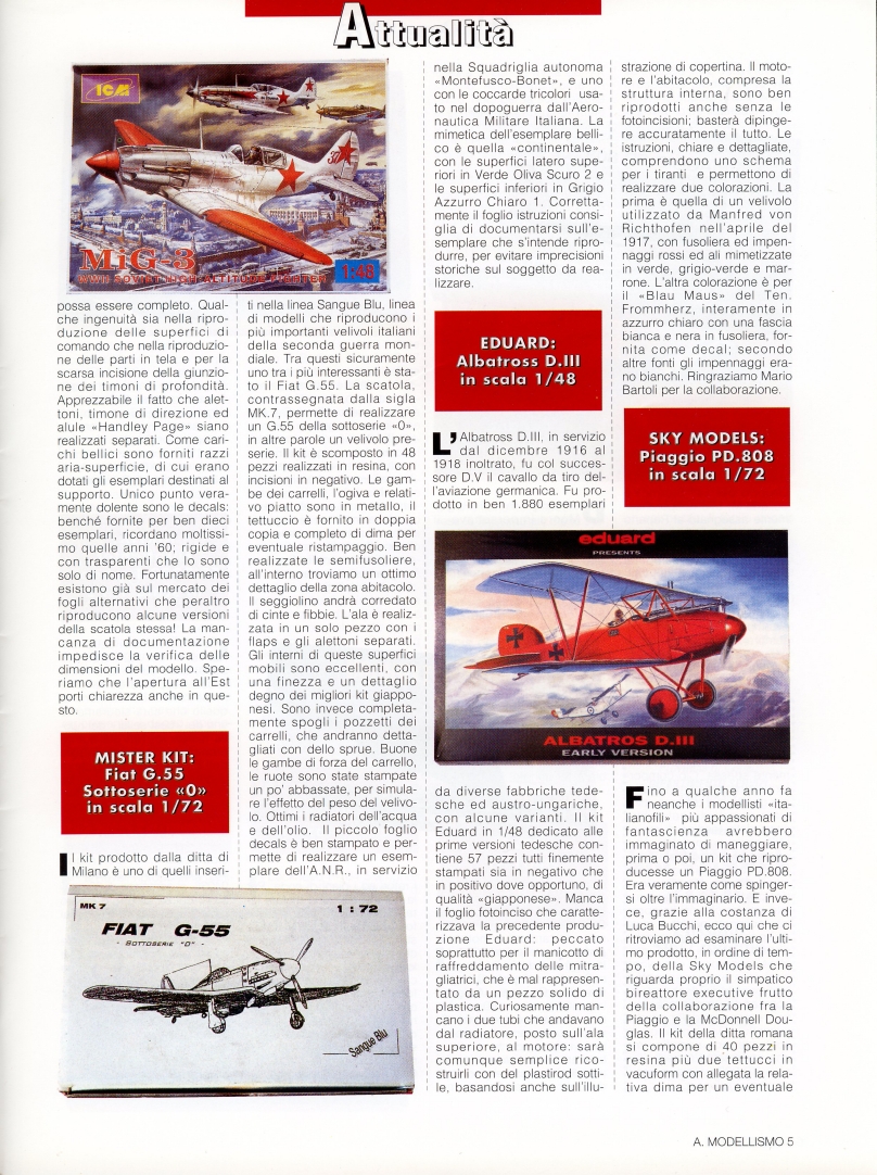 Aerei Modellismo 2000-03